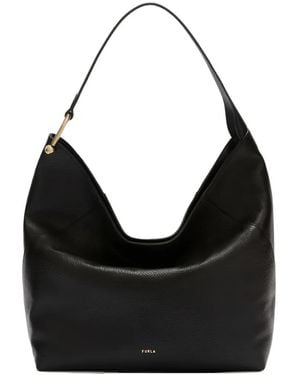 Furla L Lara-Tone-Hardware Tote Bag - Black