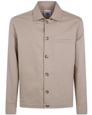 PT Torino Chest-Pocket Shirt Jacket - Grey