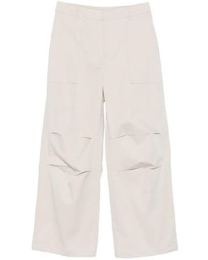 Alpha Tauri Pantalon Pura V1.Y10.01 À Plis - White