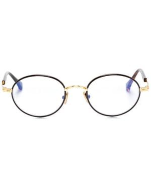 Tom Ford Brille Mit Ovalem Gestell - Braun