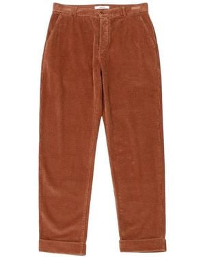 Dean Edmonds Corduroy Turn-Up Trousers - White