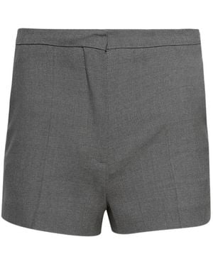Loulou de Saison Tailored Mini Shorts - Grey