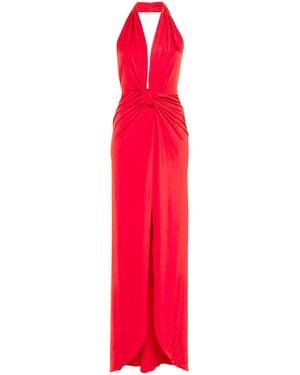 Nissa Backless Maxi Dress - Red
