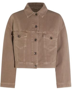Brunello Cucinelli Buttoned Jacket - Brown