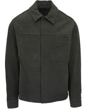 Vince Sycamore Pocket Leather Jacket - Black