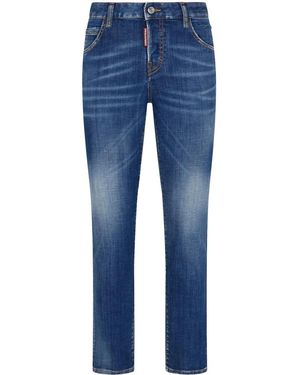 DSquared² Vaqueros Con Corte Slim - Azul