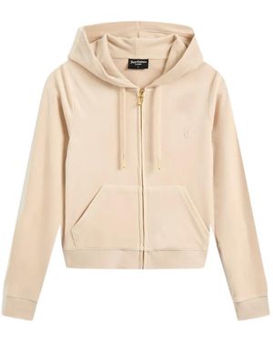 Juicy Couture Robertson Velour Hoodie - Natural