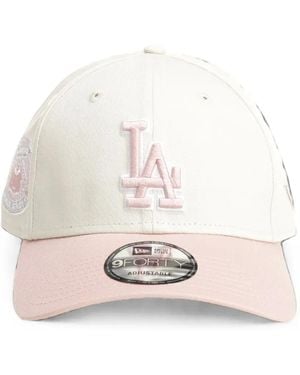 KTZ 9Forty La Dodgers Logo-Embroidered Cap - White