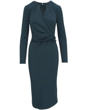 Giorgio Armani Abito Con Drappeggio - Blu
