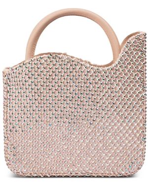 Le Silla Small Ivy Crystal-Embellished Tote Bag - Pink