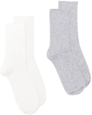Marc O' Polo Ribbed-Knit Socks (Pack Of Two) - White