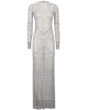 Santa Brands Maxi Flared Dress - White