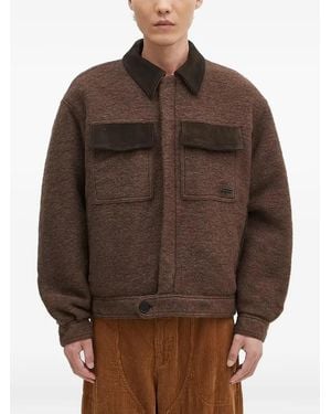 Filling Pieces Flap-Pocket Collared Jacket - Brown