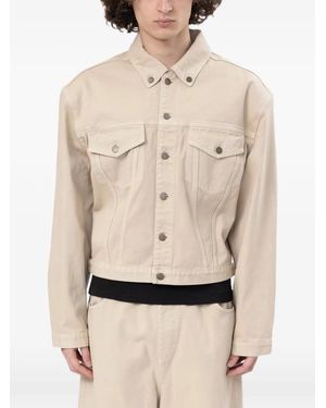 Entire studios Veste Shrunken En Jean - Natural