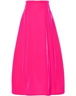 Emporio Armani Gonna Lunga Svasata - Rosa