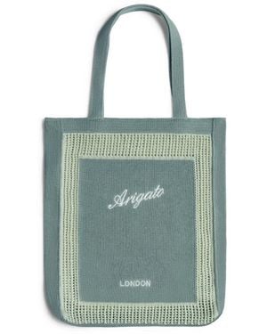 Axel Arigato Oceane Knitted Shopper Tote Bag - Blue