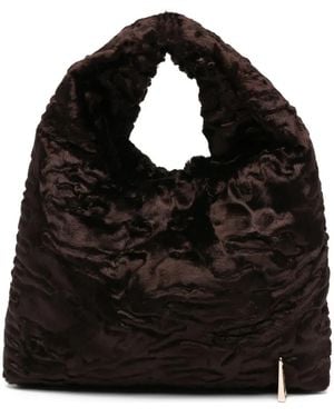 La Milanesa Borsa Tote Con Finitura A Rilievo - Nero