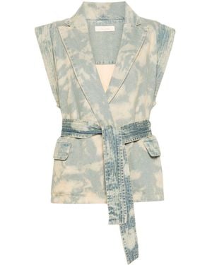 Mes Demoiselles Ural Denim Gilet - Green