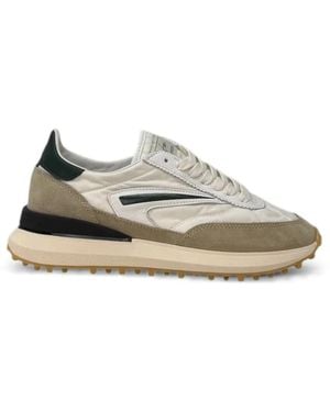 Date Athleta Nylon Panelled Trainers - White