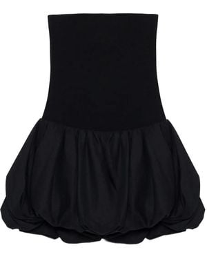 Jonathan Simkhai Pollie Strapless Mini Bubble Dress - Black