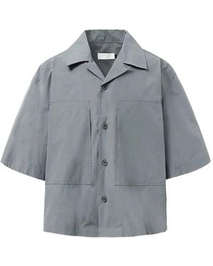 Amomento Patch-Pocket Shirt - Blue