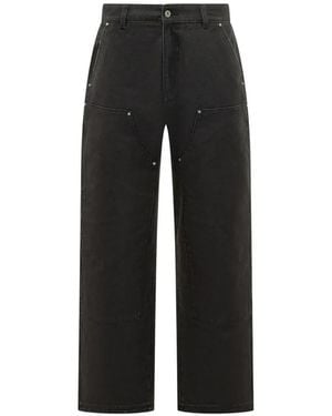 Represent Heaton Workwear Regular-Fit Trousers - Black