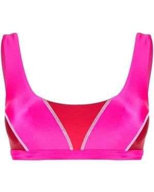 Duskii Reggiseno Sportivo Bicolore Kate - Rosso