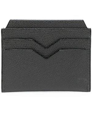 Valextra Kartenetui Mit V-Detail - Schwarz
