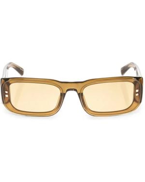 Jacquemus Rectangle-Frame Sunglasses - Natural