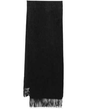 N.Peal Cashmere Woven Shawl - Black