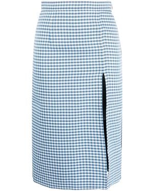 Marni Falda midi a cuadros - Azul