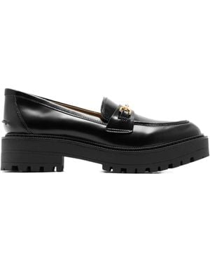 Sam Edelman Mocasines Lea Con Plataforma - Negro