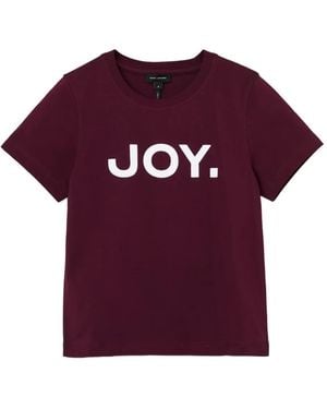 Marc Jacobs Joy-Print Cotton T-Shirt - Purple
