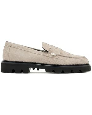 Collegium Pillar Lug Penny.Slot Loafers - White
