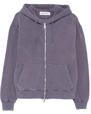 Our Legacy Rascal Hoodie Met Rits - Paars