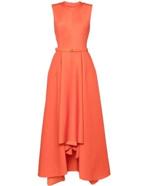 Saiid Kobeisy Robe Longue À Ourlet Plus Long Au Dos - Red