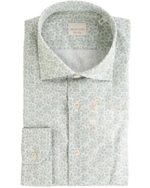 BRANCACCIO Floral-Print Long-Sleeve Shirt - Grey