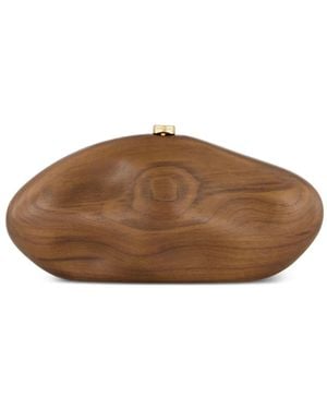 Cult Gaia The Caldera Clutch - Brown