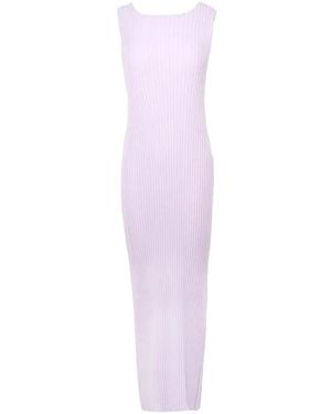 Issey Miyake Ribbed Midi Dress - Pink