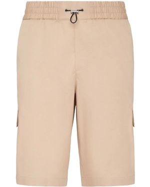 Philipp Plein Toggle-Fastened Cargo Shorts - Natural