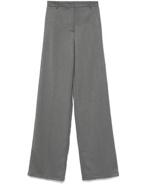 Blanca Vita Straight-Leg Trousers - Grey