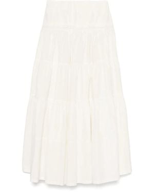 MM6 by Maison Margiela Cotton Maxi Skirt - White