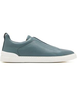 ZEGNA Triple Stitch Sneakers - Blauw