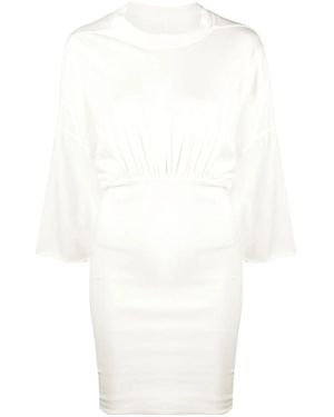 Rick Owens Tommy Cinched-Waist Dress - White