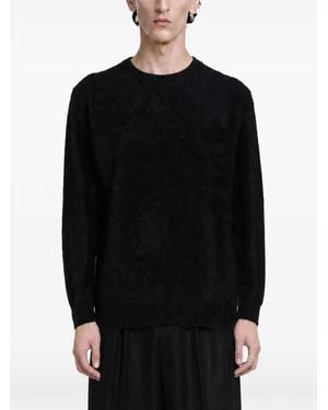 stein Shaggy Cashmere Jumper - Black