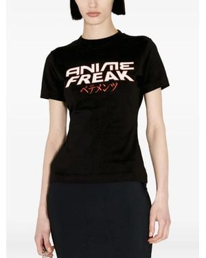 Vetements Anime Freak Fitted T-Shirt - Black