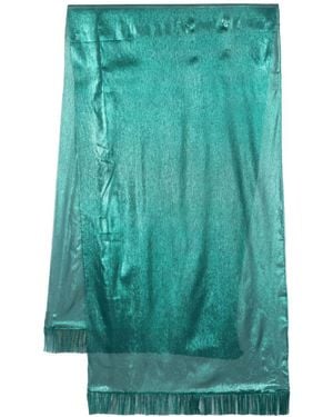 Maria Lucia Hohan Gio Pleat-Detail Silk Scarf - Green