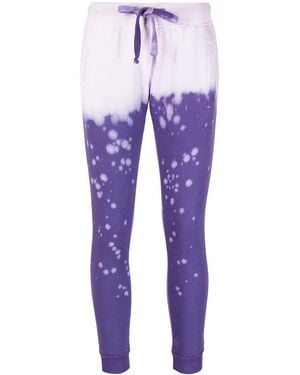 LA DETRESSE Trainingsbroek Met Acid-Wassing - Paars