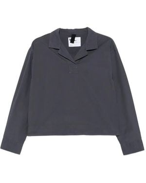 MHL by Margaret Howell Notched-Collar Blouse - Blue