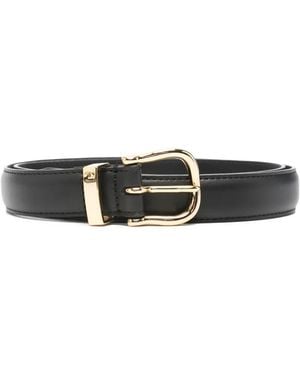 Nili Lotan Loiuse-Tone Buckle Belt - White